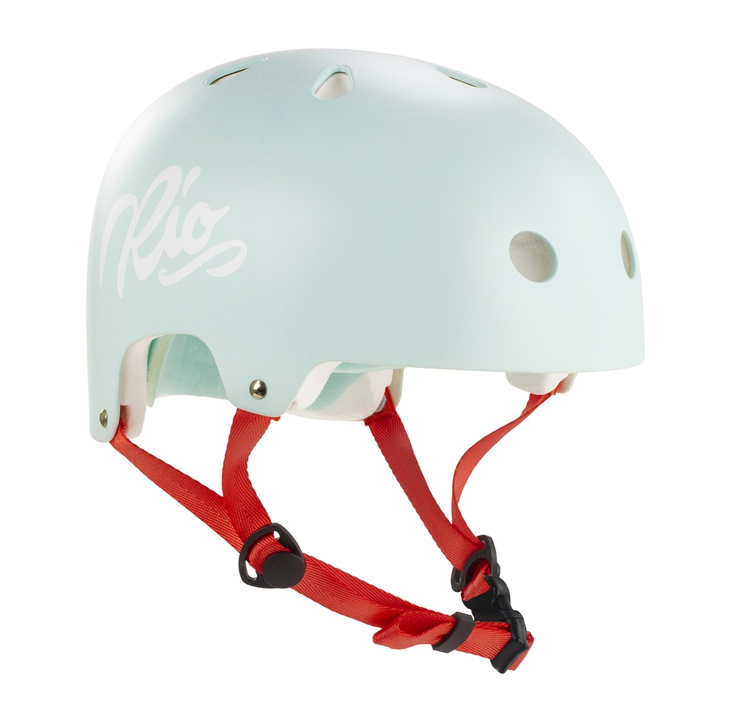 Skateboard helmet RioRoller Script Teal 2023