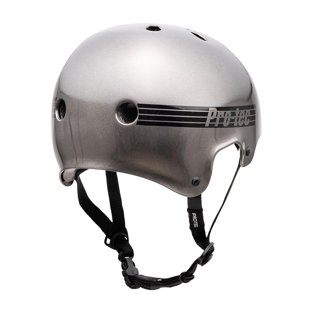 Skateboard helmet Pro-tec Old School Cert Matte Metallic Gunmetal 2023