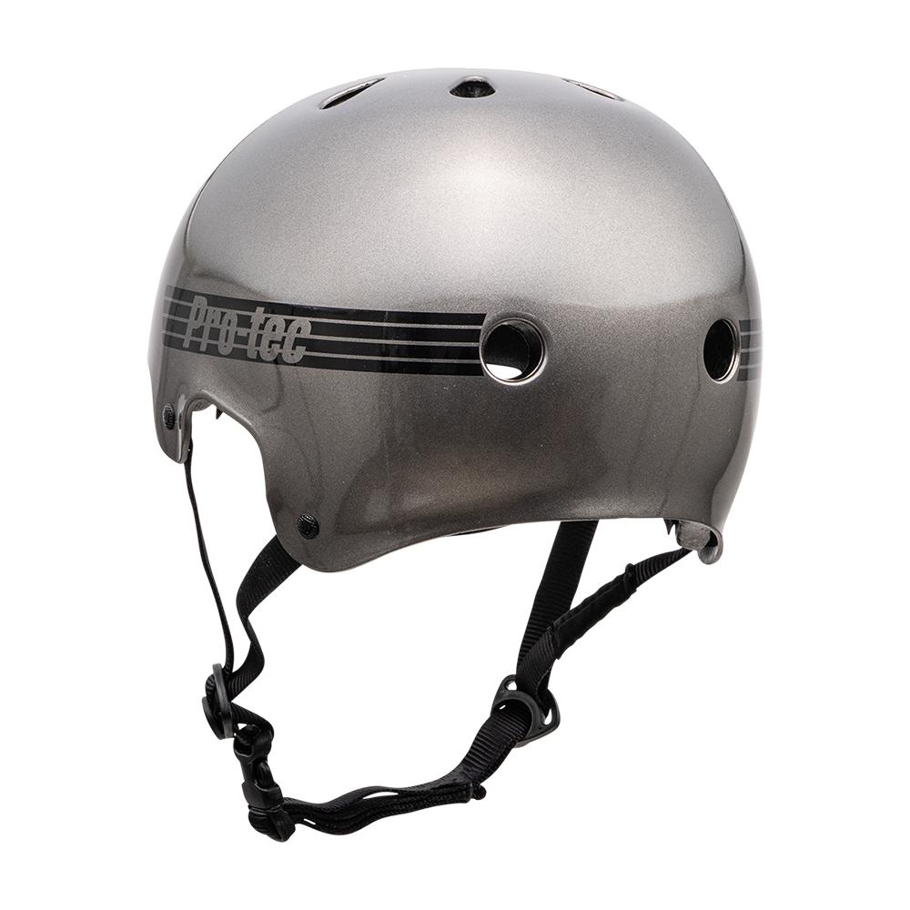 Skateboard helmet Pro-tec Old School Cert Matte Metallic Gunmetal 2023