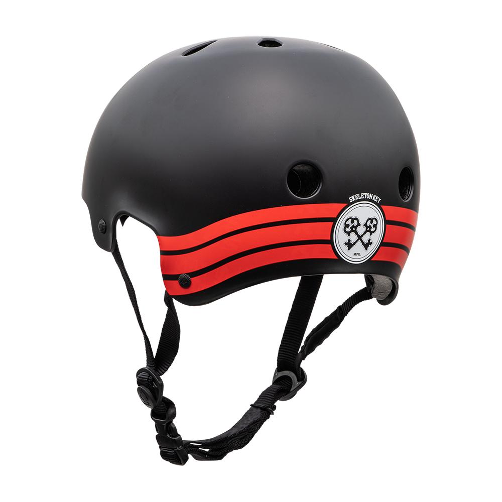 Skateboard helmet Pro-tec Old School Cert Skeleton Key Black/Red 2020