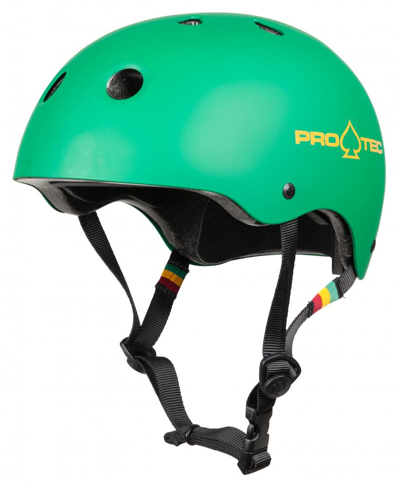 Skateboard helmet Pro-tec Classic Cert Matte Rasta Green 2022