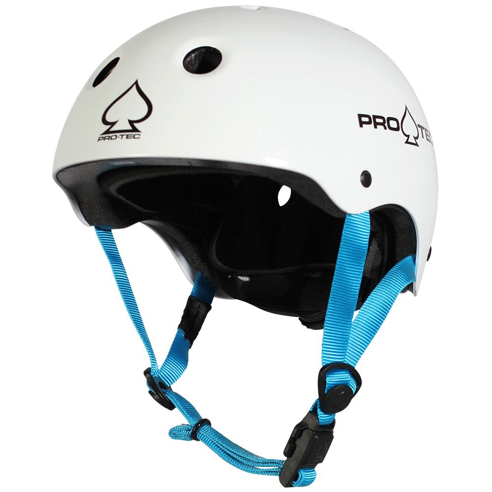 Skateboard helmet Pro-tec Jr. Classic Fit Cert Gloss White 2023