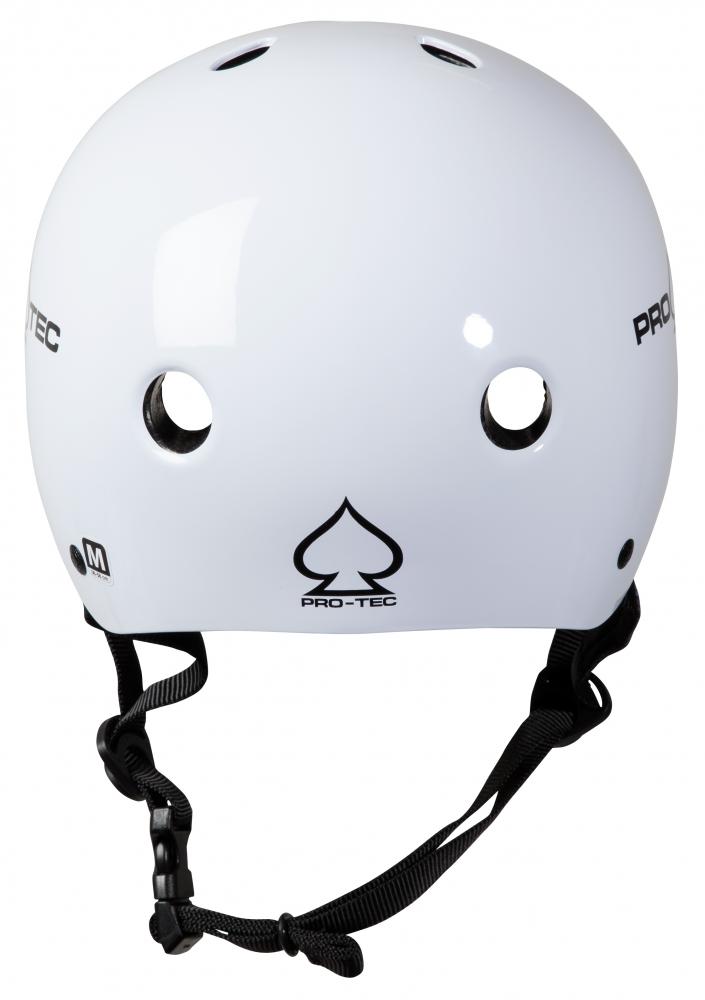 Skateboard helmet Pro-tec Classic Certified Gloss White 2023