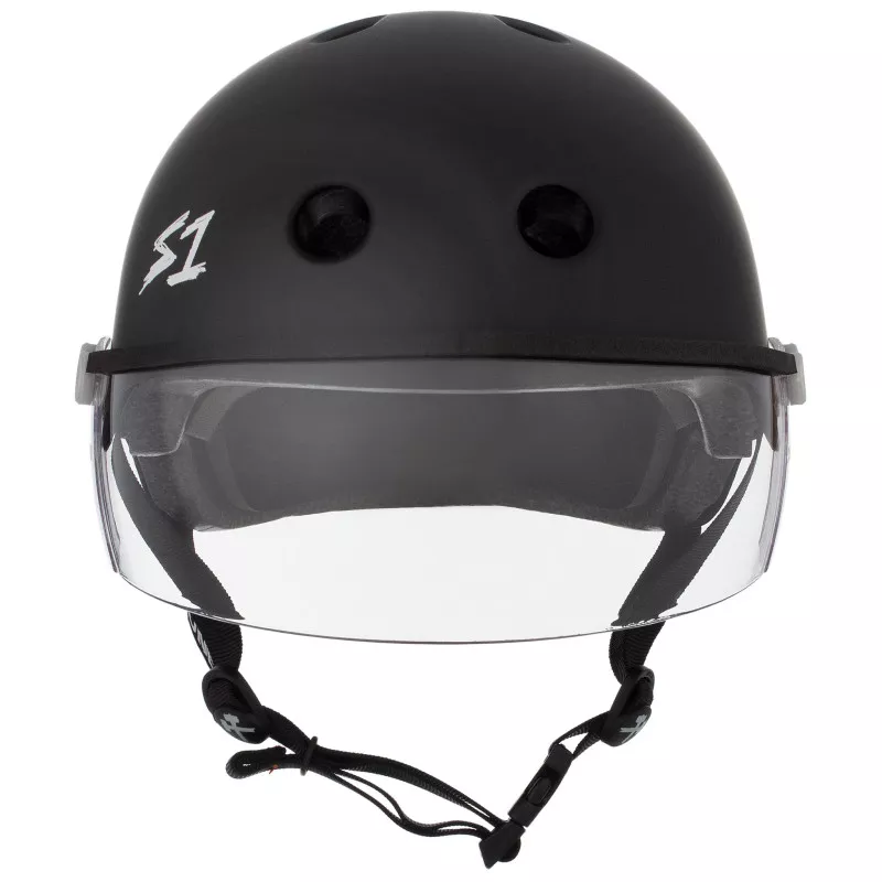 Skateboard helmet S-One Lifer Visor Black Matte 2024 